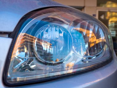 Araba Başkanı ışık yakın çekim.