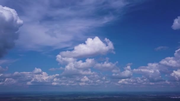 Vista Panorámica Desde Parte Superior Torre Verano Sjy Nubes — Vídeo de stock