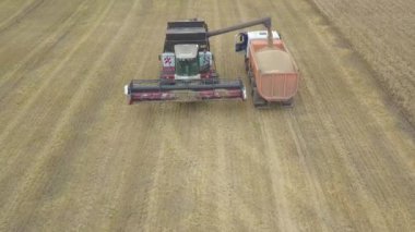 Silaj Combain alanındaki hasat çiftçi