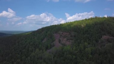 Blue Ridge dağlarının Nantahala Ulusal Ormanı, Kuzey Carolina'da havadan görünümü