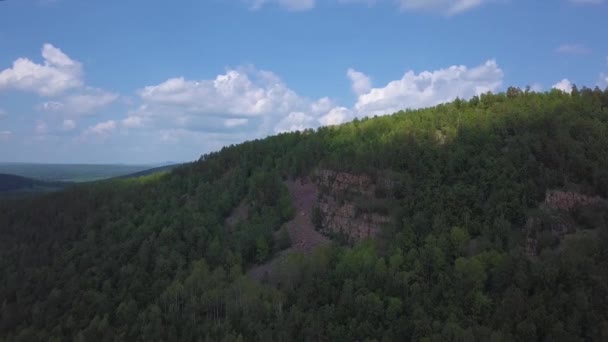 Vue aérienne des montagnes Blue Ridge dans la forêt nationale de Nantahala, Caroline du Nord — Video