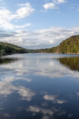 Loire muhteşem kale Chateau de la Roche görünümü 