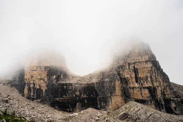 Panoramautsikt Över Bergskedjorna Dolomiterna Italien — Stockfoto