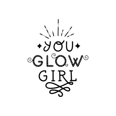 Kız motivasyonel yazı kızdırma. Sen yazı elle çizilmiş kız kızdırma. Feminist ilham alıntı olduğunu. Vektör motivasyonel sloganı.