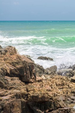 Güney Amerika tropikal güneşli alan güzel plaj manzarası