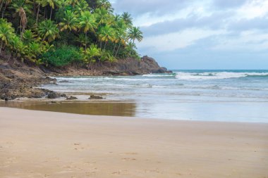 Havaizinho kayalık geç öğleden sonra kumsalda güzel görünüm