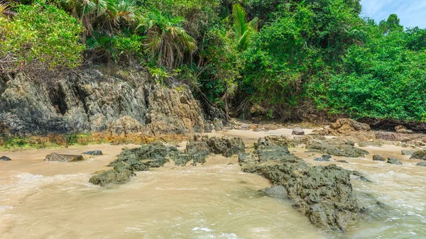 Bellissima Spiaggia Panoramica Sud America Zona Tropicale Soleggiata — Foto Stock