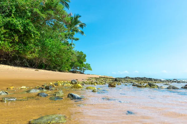 Arka plan olarak güzel güneşli izole Cennet plaj