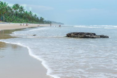 Itacare, Brezilya - 7 Aralık 2016: Itacarezinho harika plaj Bahia eyalet Brezilya ülkede