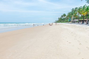 Itacare, Brezilya - 7 Aralık 2016: Itacarezinho harika plaj Bahia eyalet Brezilya ülkede