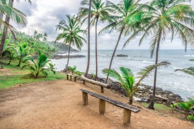 Itacare, Brezilya - 7 Aralık 2016: dinlenme alanı Havaizinho Beach Itacare Bahia