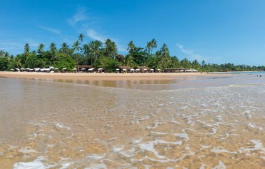 Itacare, Brezilya - 8 Aralık 2016: do zevk barra grande beach Ponta yer turist Muta Brezilya