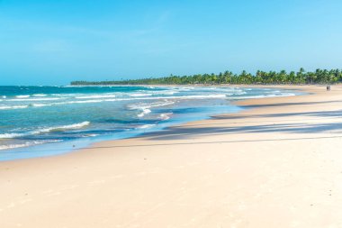 Taipu de Fora, Brezilya - 8 Aralık 2016: etkileyici Cennet plaj Marau Yarımadası üzerinde güzel gün
