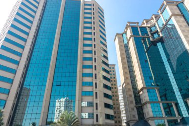 Sao Paulo, Brezilya, mai 26, 2018: binalar detay Ibirapuera Avenue Sao Paulo şehrinde