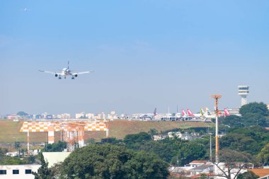 Sao Paulo, Brezilya, mai 26, 2018: hava trafik Sao Paulo Congonhas havaalanında