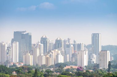 Sao Paulo, Brezilya, mai 26, 2018: Latin Amerika en büyük şehirde görünümü oluşturma