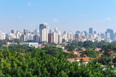 Sao Paulo, Brezilya, mai 26, 2018: Latin Amerika en büyük şehirde görünümü oluşturma