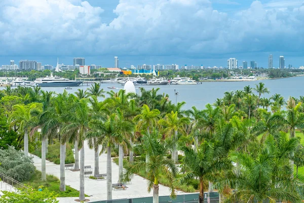 Miami États Unis Juin 2018 Skyline Miami Depuis Parc Musée — Photo