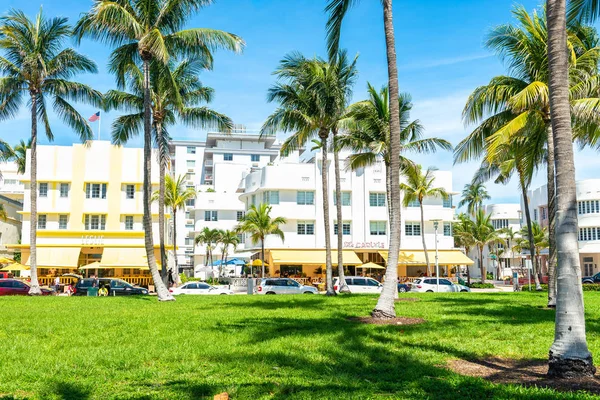 Miami Amerika Serikat Juni 2018 Bangunan Jalan Ocean Drive Miami — Stok Foto