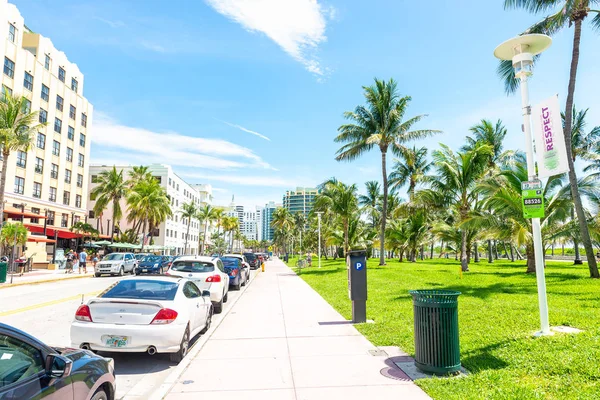 Miami Usa Juni 2018 Gebäude Der Ocean Drive Avenue Miami — Stockfoto