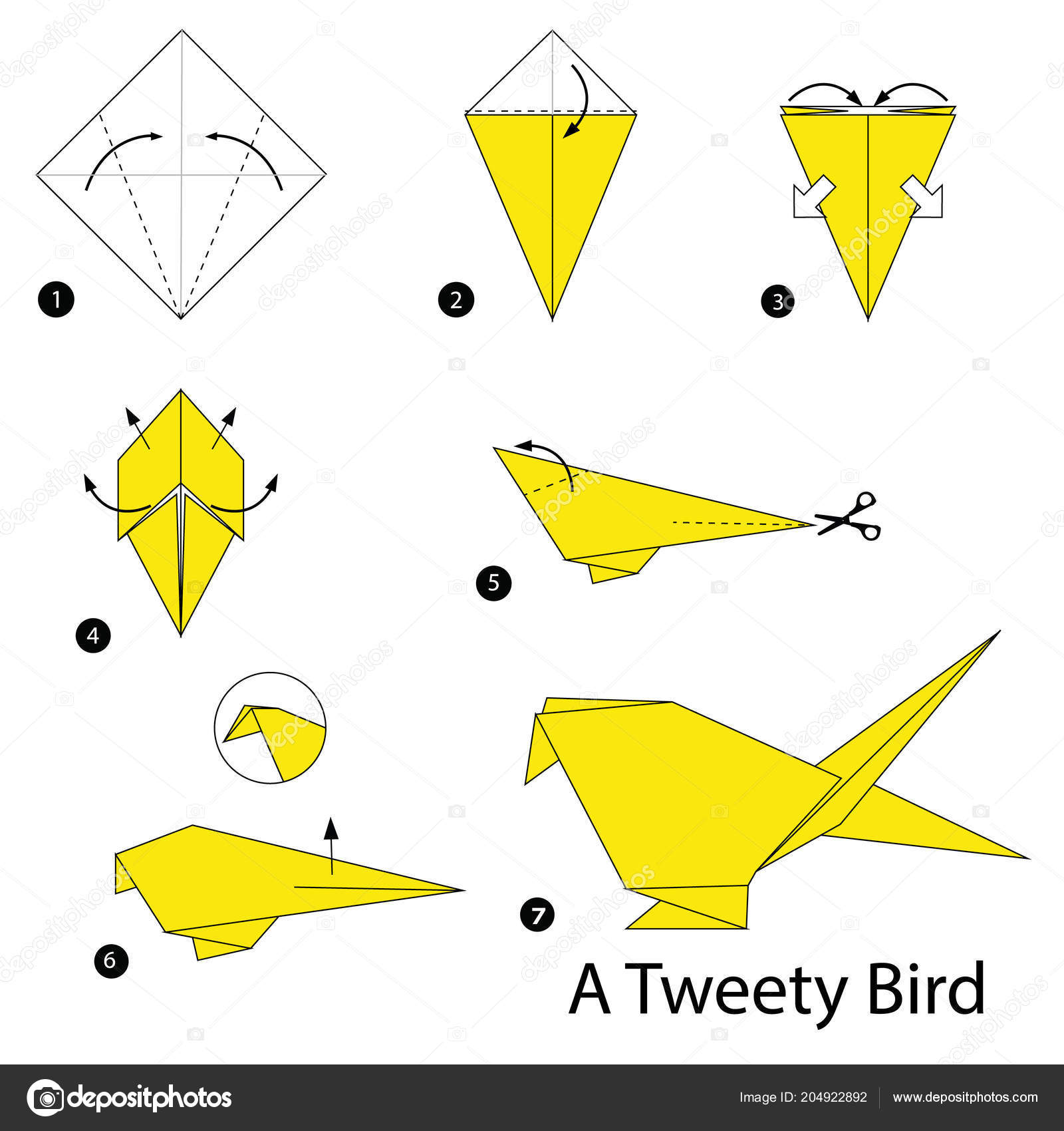 Origami ideas Step By Step Origami Bird Tutorial