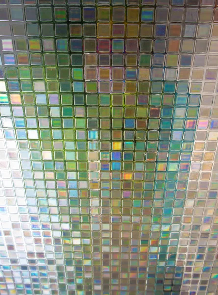 Fényes Felület Mozaik Fürdőszoba Fal — Stock Fotó