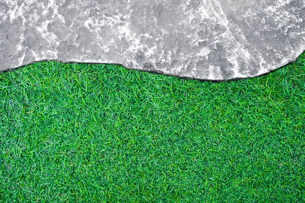 Szorstki Tekstura Powierzchni Kolor Szary Chodnik Betonowy Cegły Zielony Kolor — Zdjęcie stockowe