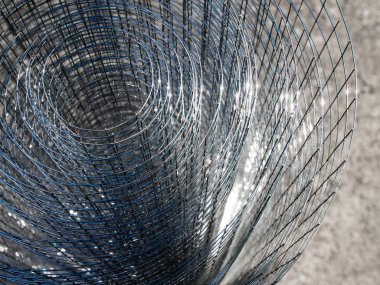 Gevşek parlak ince çelik tel ızgara rulo