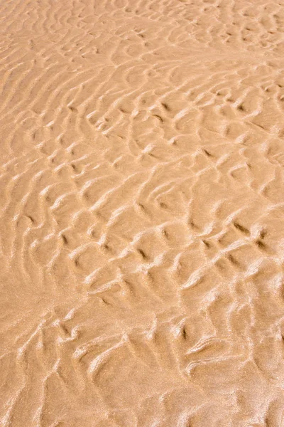 Welle Auf Feinem Sand Bei Ebbe — Stockfoto