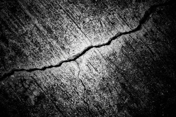 Riss Und Trennung Auf Betonboden — Stockfoto