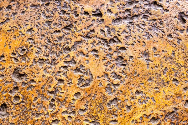 Muchos Agujeros Rugosos Suelo Hormigón Color Oxidado —  Fotos de Stock