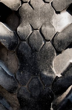 Doku çok aşınma ve yıpranma eski lastik yüzeyi