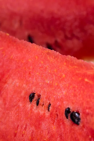 Textur Der Frische Rote Wassermelone — Stockfoto