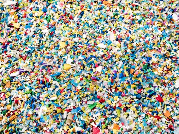 Used plastic crushed, Prepared to be re-melted into recycled plastic pellets