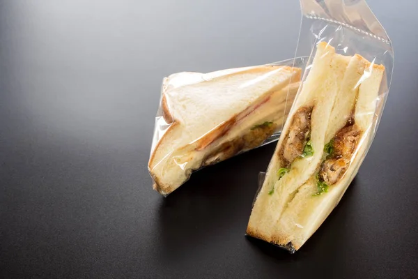 Billiges Sandwich Kunststoffverpackung — Stockfoto
