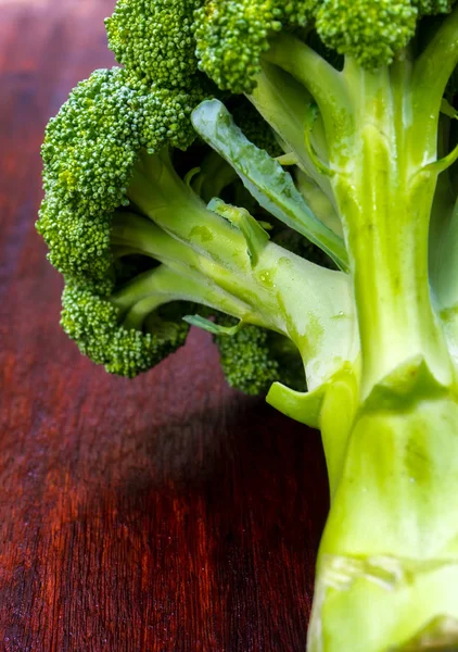 Oberflächenstruktur Von Frischem Brokkoli Gemüse Aus Nächster Nähe — Stockfoto
