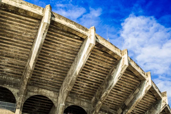 Stavební Budova Fotbalového Stadionu Velký Krásný — Stock fotografie