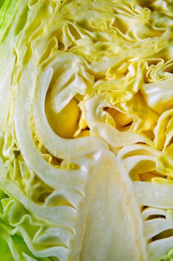 Bir lahana içinde doku yakın çekim