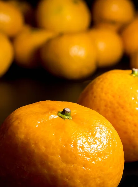 Gros Plan Sur Surface Brillante Des Fruits Frais Orange — Photo