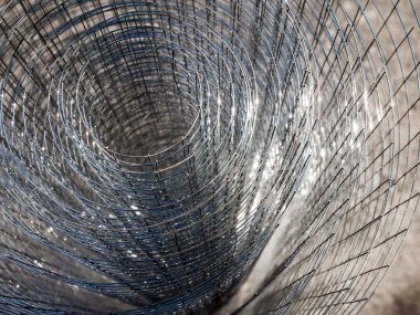 Gevşek parlak ince çelik tel ızgara rulo