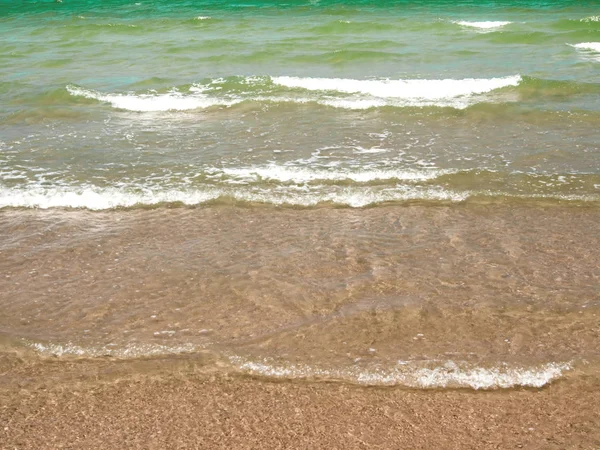 Buborék Tenger Hulláma Strandon — Stock Fotó