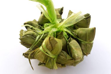 Yapışkan pirinç bambu yaprak sarma buğulama