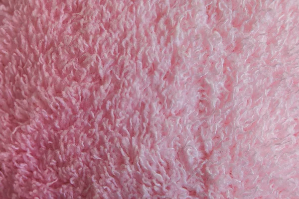 Tekstur kain bulu berwarna merah muda — Stok Foto