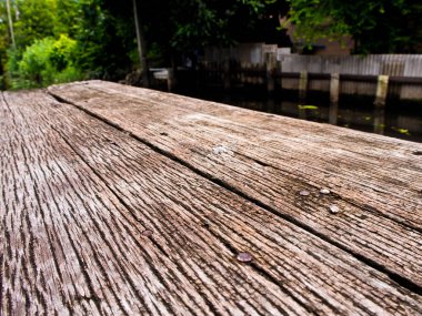 Parke zemin doku ve desenler kanal Teras