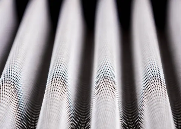 Textura da grelha metálica do filtro de ar do veículo — Fotografia de Stock