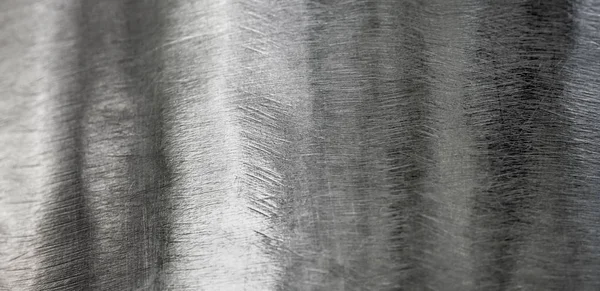 Blank yta och repad på rostfritt stål — Stockfoto
