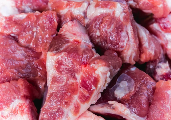 Vers varkensvlees bot bereidt om te koken — Stockfoto