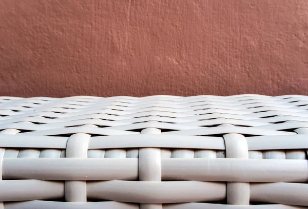 Textura de muebles de tejido de bambú artificial —  Fotos de Stock
