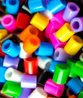 Çok renkli boncukların dokusu, renkli arkaplan