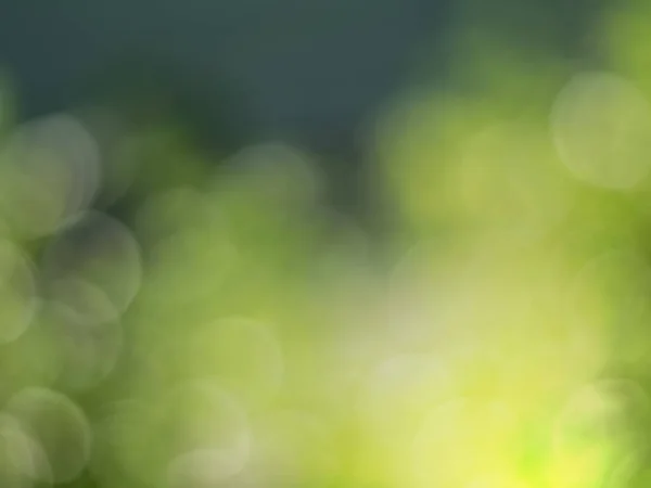 Licht Groen Met Gele Bokeh Natuur Defocus Abstracte Wazige Achtergrond — Stockfoto